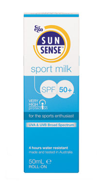 فلوئید ضد آفتاب ایگو سری سان سنس اسپرت میلک ⁺SPF50 حجم 50 میلی لیتر
