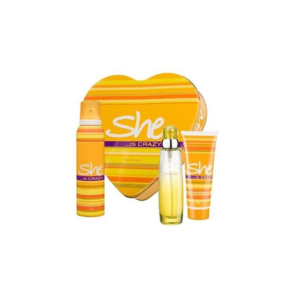 ست ادو تویلت زنانه شی کریزی She Crazy Eau De toilette Gift Set For Women 50ml