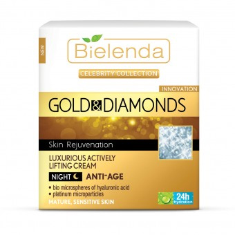 کرم ضد چروک شب بیلندا مدل Gold And Diamond حجم ۵۰ میلی لیتر