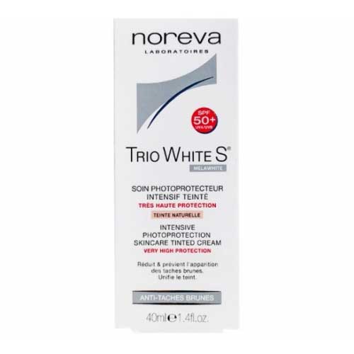 کرم ضد آفتاب نوروا رنگی سری تریو وایت +SPF50 حجم ۴۰ میلی لیتر