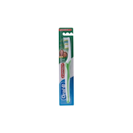 مسواک اورال-بی مدل Maxi clean 3effect Medium با برس متوسط