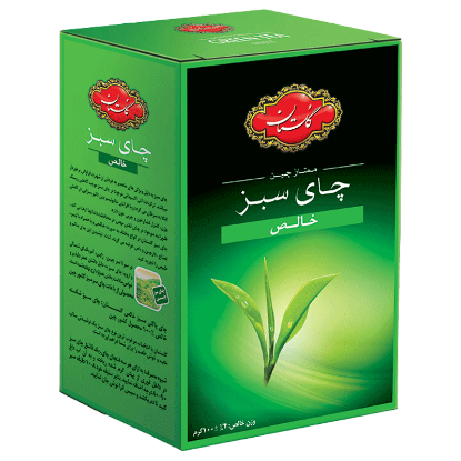 تصویر  چای سبز خالص گلستان بسته 100 گرمی 