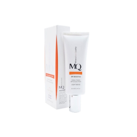کرم ضد آفتاب فاقد چربی ام کیو SPF50 بژ روشن SPF50 بژ روشن