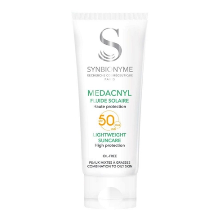 فلوئید ضدآفتاب سین بیونیم مدل مداکنیل SPF50 مناسب پوست مختلط تا چرب