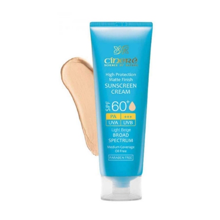 کرم ضد آفتاب رنگی سینره مخصوص پوست چرب SPF60 بژ روشن کرم ضد آفتاب رنگی سینره مخصوص پوست چرب SPF60 بژ روشن