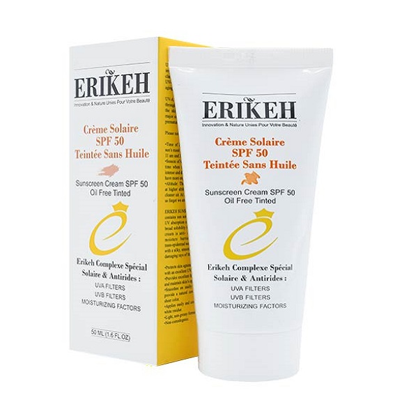 کرم ضد آفتاب فاقد چربی اریکه SPF50 حجم ۵۰ میلی لیتر