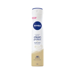 اسپری دئودورانت زنانه نیوا مدل CLEAN PEOTECT حجم 200 میلی لیتر اسپری دئودورانت زنانه نیوا مدل CLEAN PEOTECT حجم 200 میلی لیتر