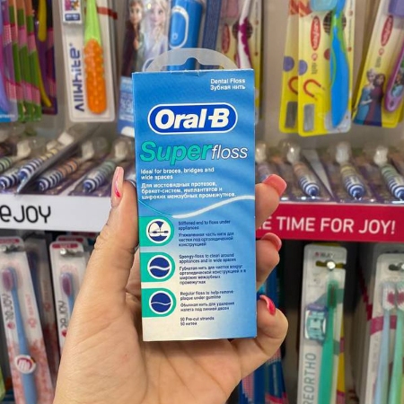 نخ دندان سوپر فلاس اورال بی Oral-B Super Floss