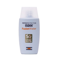 ضد آفتاب ایزدین مدل فیوژن واتر SPF50 بدون رنگ حجم 50 میلی لیتر