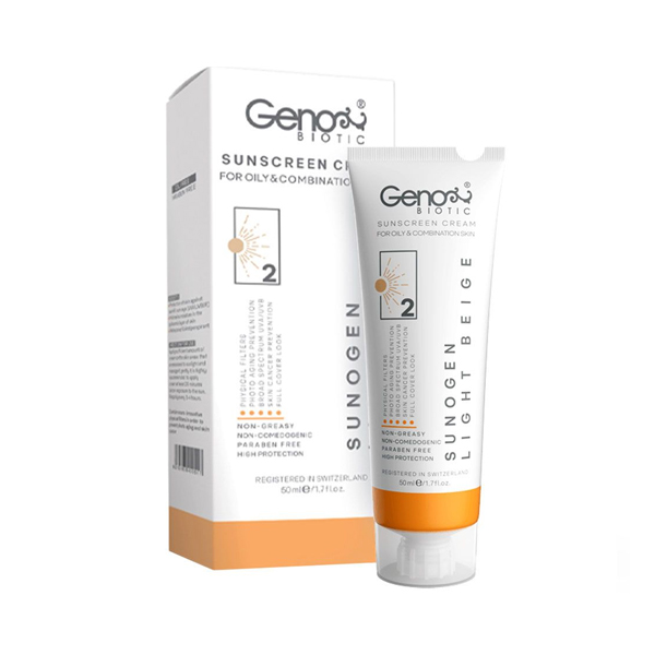 کرم ضد آفتاب رنگی ژنو بایوتیک SPF50